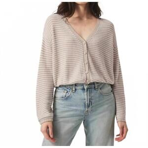 NEW SPLENDID bri striped cardigan in fawn stripe